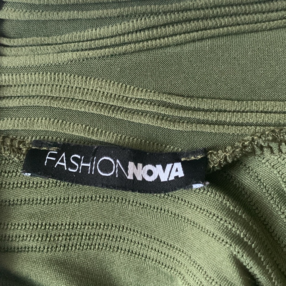 Fashion Nova Feeling Flawless Mini Dress - Olive - Picture 9 of 9